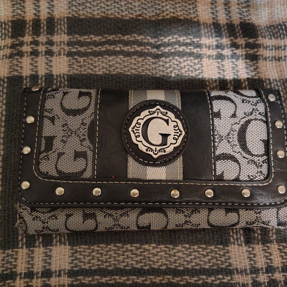 Guess Black and Gray Wallet